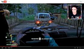 Remigiusz Wierzgoń w rogu ekranu swojego lets playa