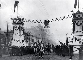 Uroczysty wjazd II Brygady Legionów do Warszawy, 1 grudnia 1916 r.