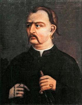 Przywódca koliszczyzny Maksym Żeleźniak, portret z końca XVIII w.