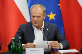 Premier Donald Tusk w Kancelarii Premiera