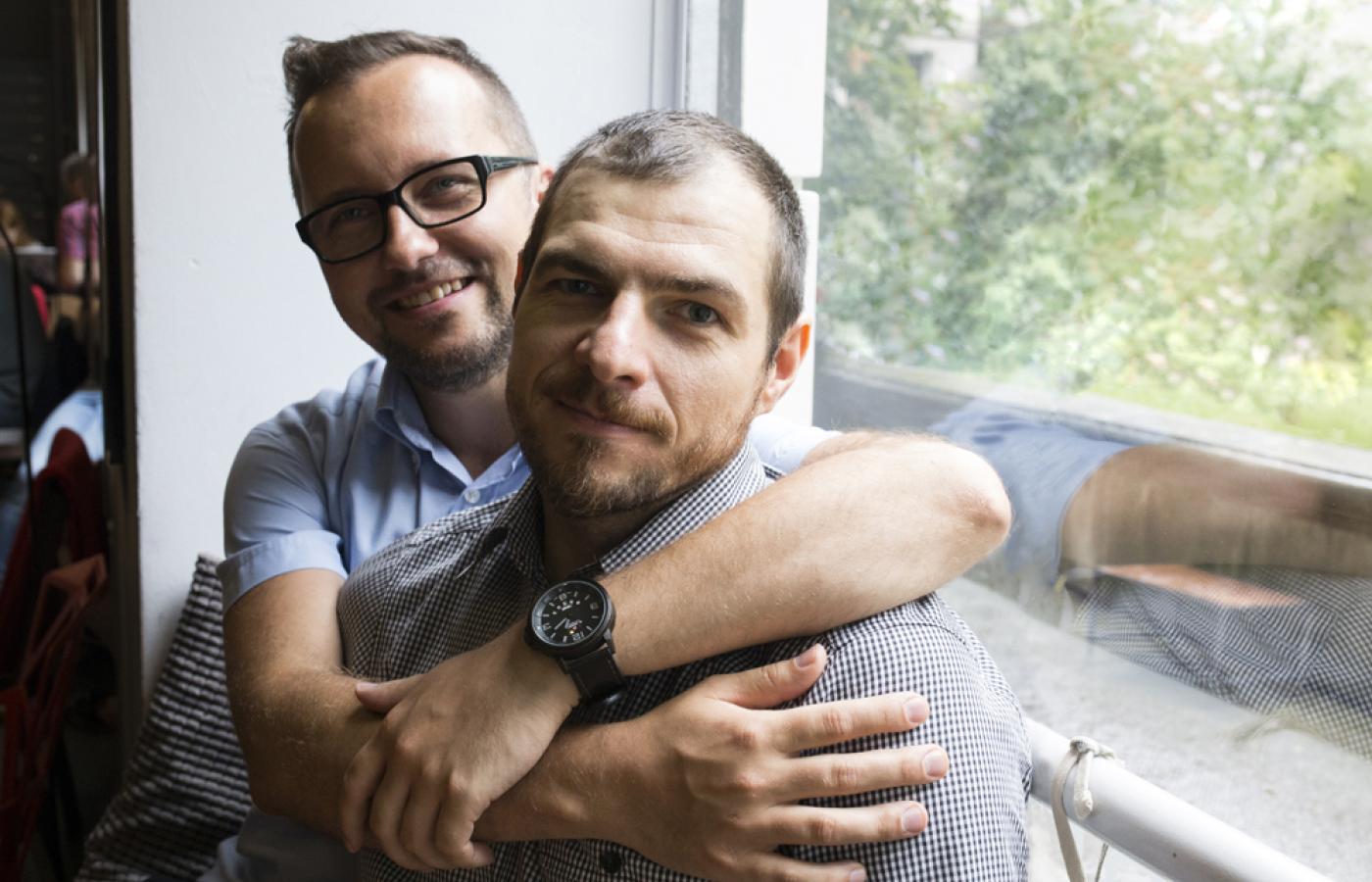 Krzysztof Łoś i Grzegorz Lepianka, jedna z par reprezentowanych przez Koalicję na Rzecz Związków Partnerskich i Równości Małżeńskiej