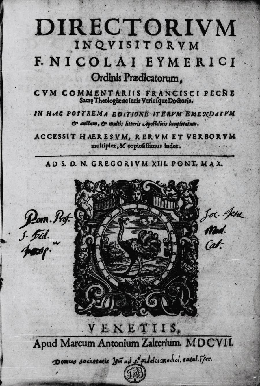 Podręcznik dla ­inkwizytorów Nicholasa Eymericha.