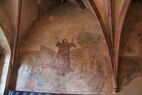 Czerwony Klasztor, fresk w klaszrtornym kapitularzu.