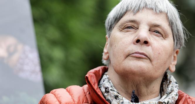 Janina Ochojska. Konferencja prasowa na temat sytuacji na granicy, 23 września 2021 r.