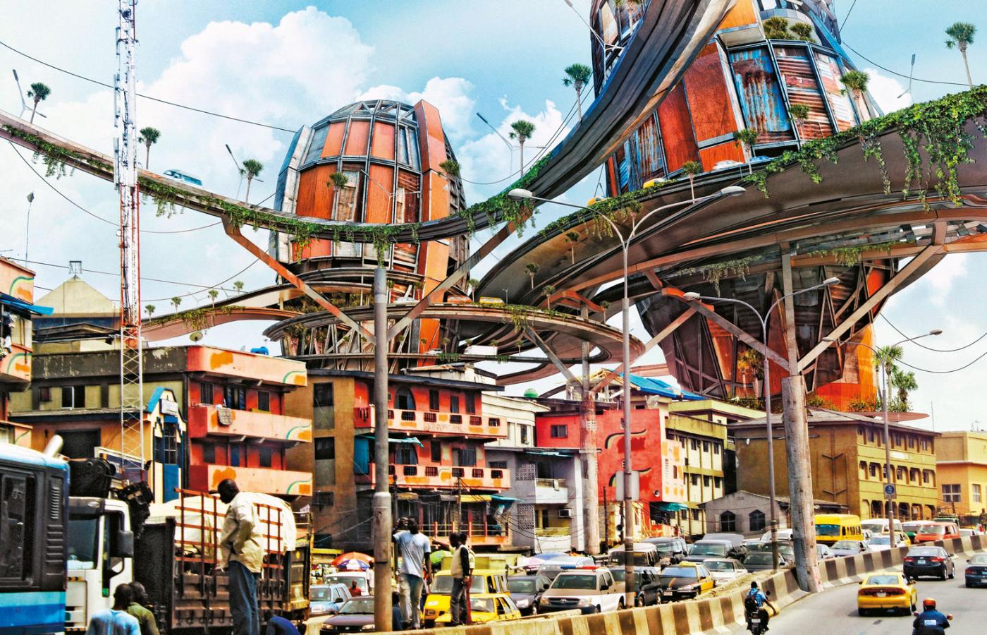 Projekt „Lagos 2050: Shanty Megastructures” Olalekana Jeyifousa.