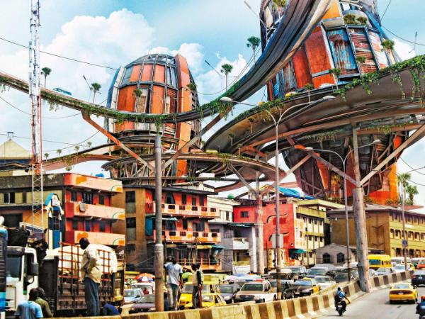 Projekt „Lagos 2050: Shanty Megastructures” Olalekana Jeyifousa.