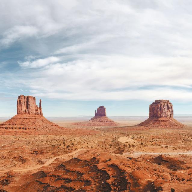 Monument Valley na Wyżynie Kolorado (USA).