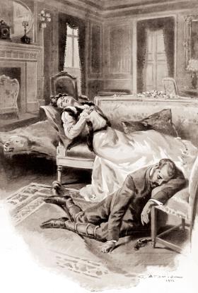 Samobójstwo Rudolfa, ilustracja z prasy francuskiej