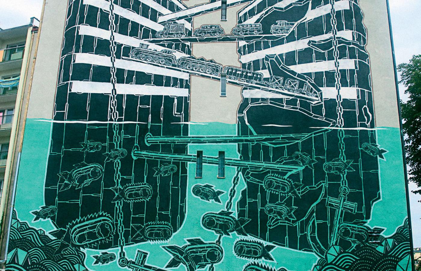 Jeden z murali, który powstał w ramach Traffic Design w Gdyni