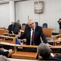 Senator Kazimierz Michał Ujazdowski (Koalicja Obywatelska). Zdjęcie z czerwca 2020 r.