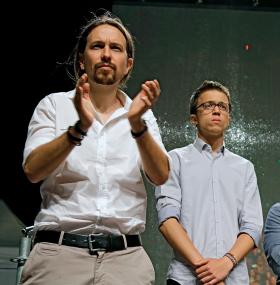 Podemos, Pablo Iglesias oraz Inigo Errejon