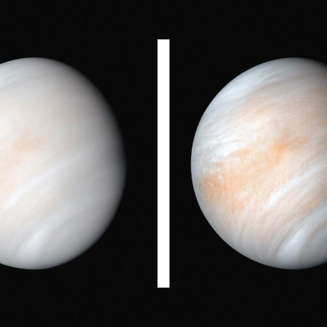 Skład wenusjańskiej atmosfery, złożonej głównie z dwutlenku węgla, sprawia, że temperatura na powierzchni planety sięga 464°C.