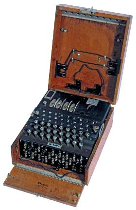 Enigma, niemiecka maszyna szyfrująca.