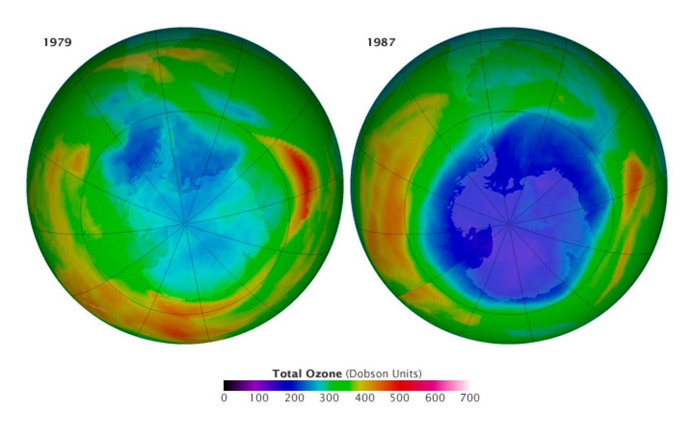 Satelity NASA obserwują dziurę ozonową nad Antarktydą od końca lat 70.
