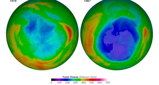 Satelity NASA obserwują dziurę ozonową nad Antarktydą od końca lat 70.