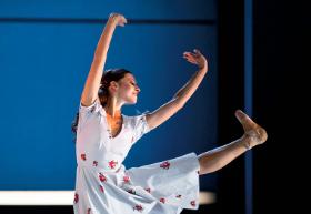 Maria Kielan jako Giselle w Operze Bałtyckiej.