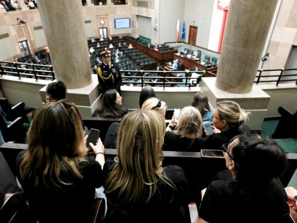 Publiczność podczas czwartkowej debaty w Sejmie na temat aborcji