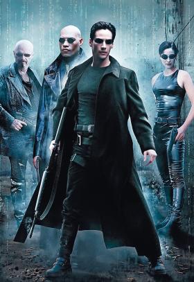 Plakat filmu „Matrix”.