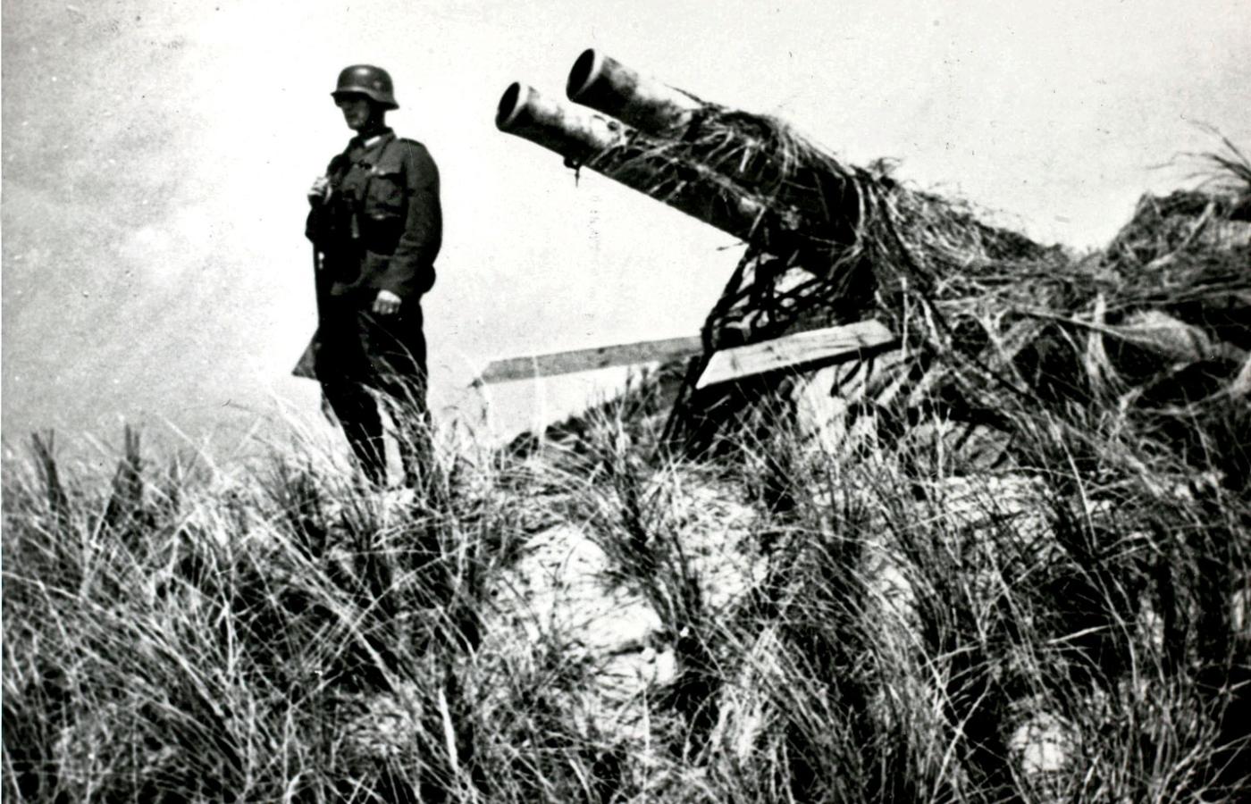 Stanowisko niemieckiej artylerii na wyspie Texel