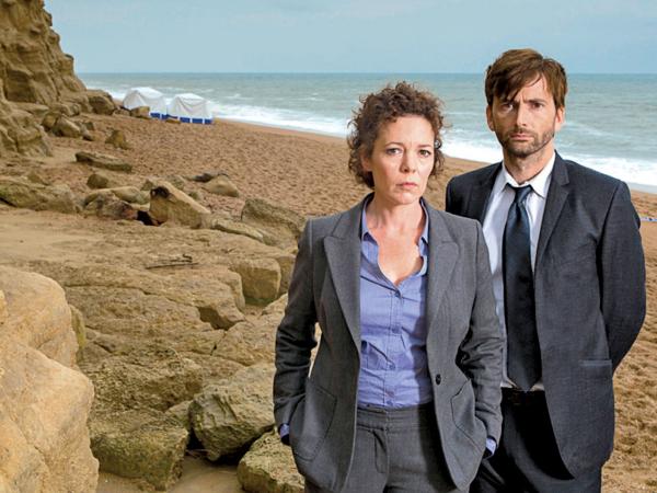 Olivia Colman jako Ellie Miller i detektyw Hardy (David Tennant)