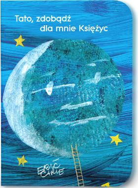 Eric Carle, Tato, zdobądź dla mnie księżyc, Wydawnictwo Tatarak, Warszawa 2018. Carle na ogół uwielbia zwierzęta, ale tym razem opowiada prostą i piękną historię o relacji ojca i córki, jak zawsze trzymając w zanadrzu jakieś ciekawe narracyjne rozwiązanie. Pewnego dnia mała Monika chce pobawić się z księżycem, a jej tata stara się robić wszystko, żeby spełnić tę zaskakującą prośbę. Literacka opowieść nie płynie tu – jak w klasycznej książce – jedynie od lewej do prawej, ale także w górę czy w dół, dzięki zastosowaniu stron-klapek. Carle nie stosuje tych sprytnych zabiegów na pokaz i dla chwały. Ma to głębokie uzasadnienie w charakterze samej opowieści.