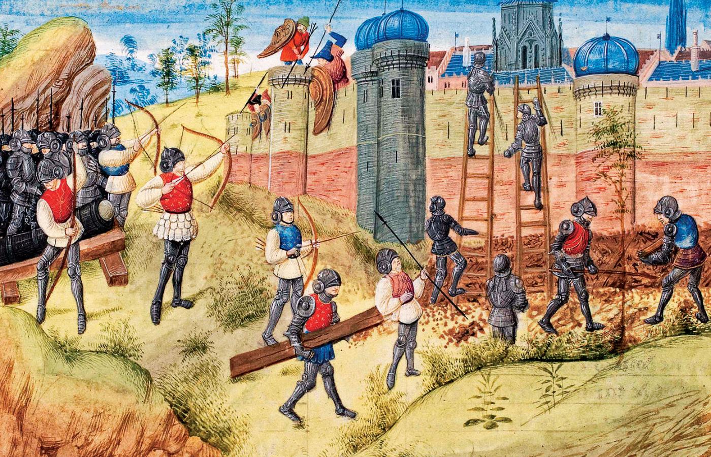 Oblężenie Jerozolimy, 1099 r. – miniatura z dzieła Wilhelma z Tyru.