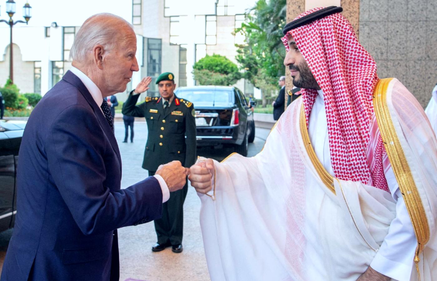 Joe Biden z wizytą w Arabii Saudyjskiej. 15 lipca 2022 r.