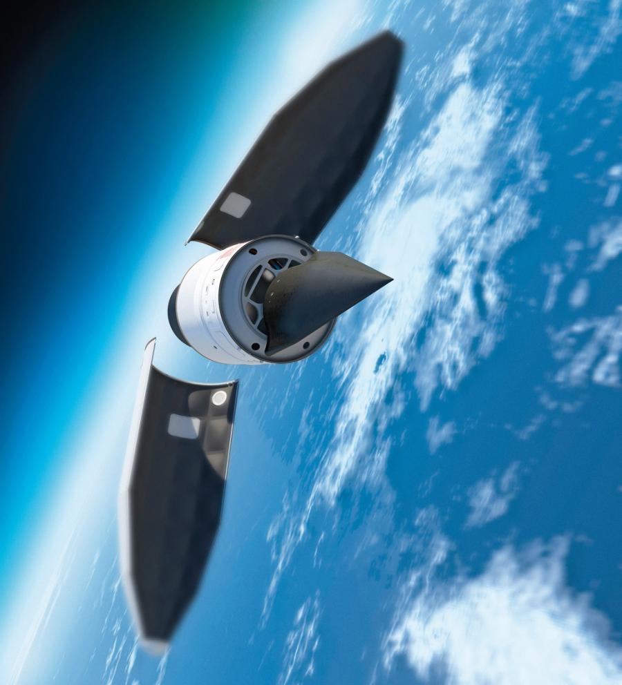 Projekt realizowany przez rządową agencję DARPA: Falcon HTV-2, bezzałogowy samolot mający osiągać zawrotną prędkość Mach 20 (ponad 20 tys. km na godzinę).