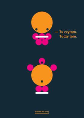 Marta Ignerska, plakat na wystawę „Tu czy tam”