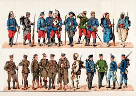 Dawne mundury różnych państw europejskich. Do jakich wzorców nawiązałaby unijna armia?