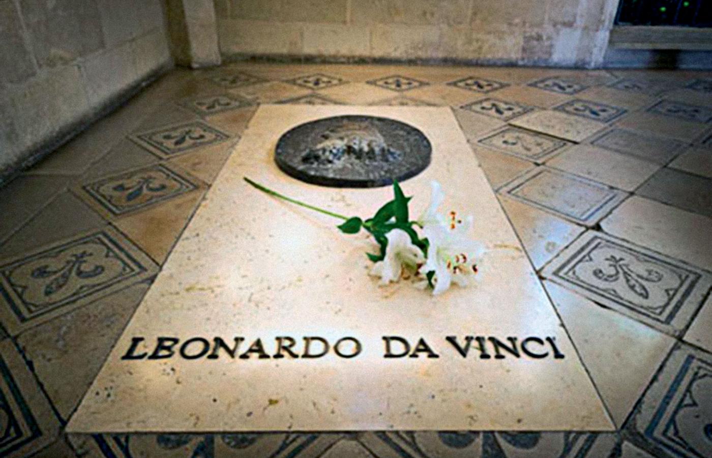 Domniemany grób Leonarda da Vinci.