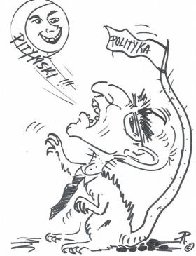 Rysunek Andrzeja Pityńskiego dedykowany POLITYCE