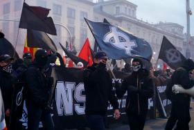 Ok. 300 metrów przed blokadą kobiet