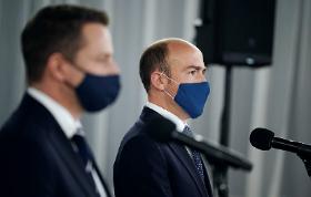 Gdzie to możliwe, przewodniczący PO unika konkretów. Na fot. Borys Budka i Rafał Trzaskowski.