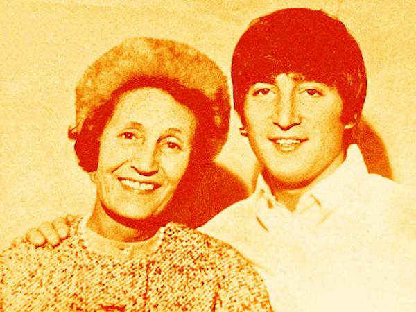 John Lennon z ciocią Mimi