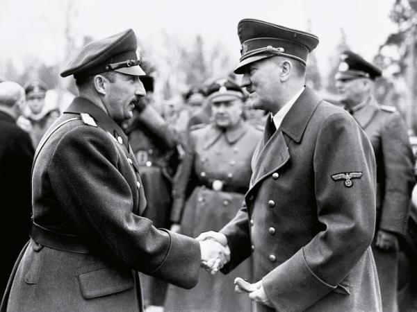 Car Bułgarii Borys III z Adolfem Hitlerem, 1940 r.