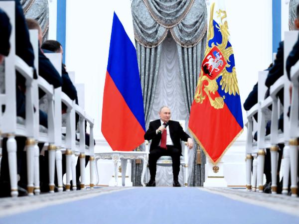 Spotkanie Władimira Putina na Kremlu z żołnierzami i weteranami, 12 czerwca 2025 r.