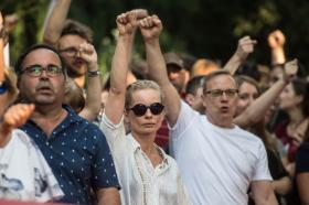 Protest przeciwko zmianom w sądownictwie, Warszawa 24.07.2018.