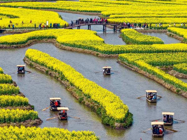 Park Xinghua Qianduo w mieście Taizhou w chińskiej prowincji Zhejiang.