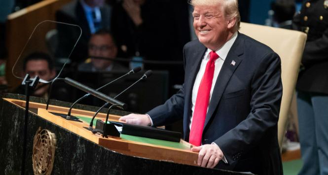 Donald Trump w siedzibie ONZ w Nowym Jorku