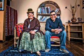 Josefa z ludu Ajmara (na fot. z mężem), gosposia w La Paz.