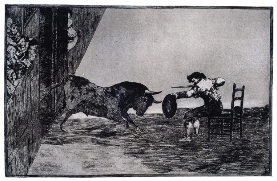 Francisco de Goya, Odwaga Martincho na arenie w Saragossie, 1814 – 1816 r., z cyklu: Tauromachia