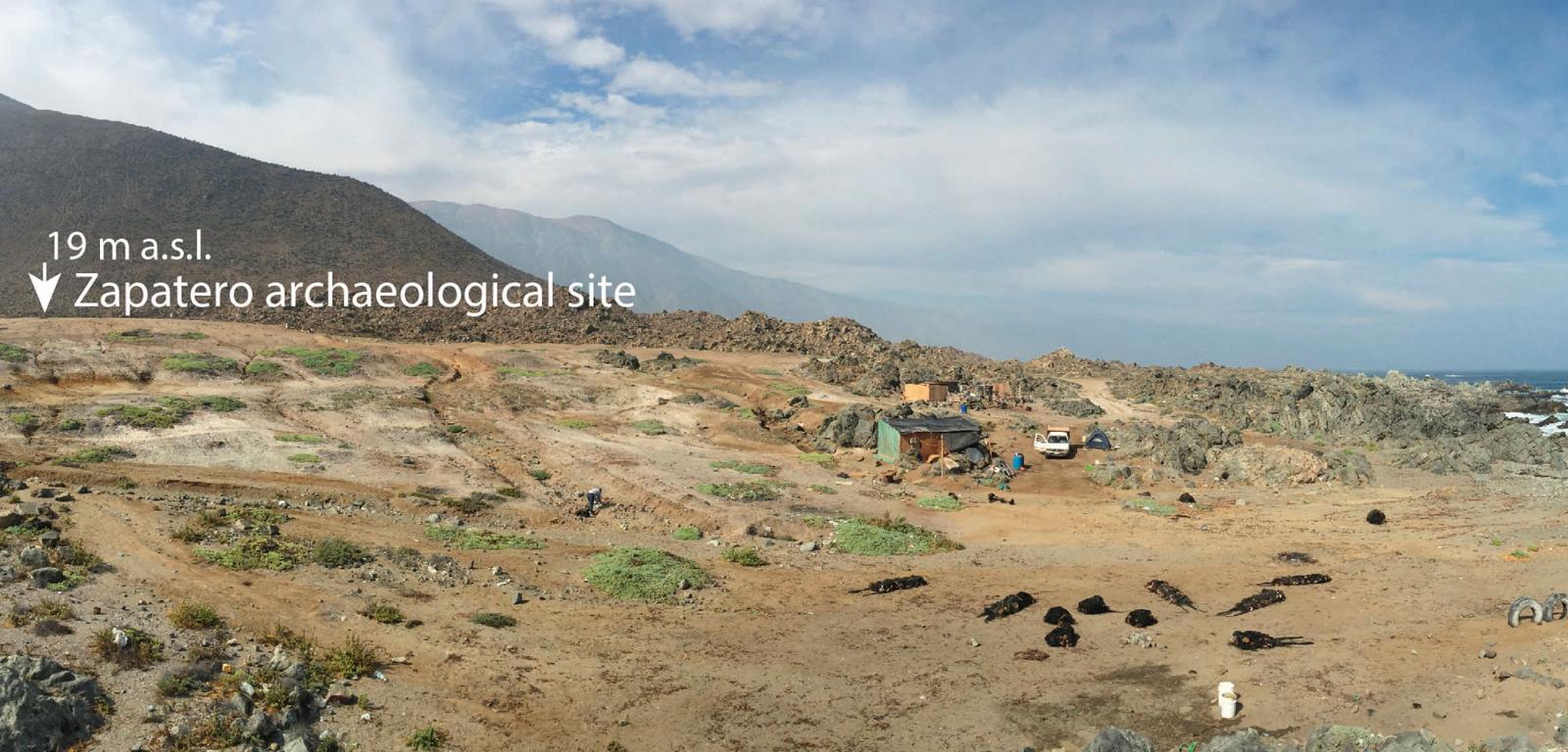 Stanowisko archeologiczne Zapatero w północnym Chile – jedno z pięciu ze śladami tsunami po katastrofalnym wstrząsie sprzed 3800 lat.