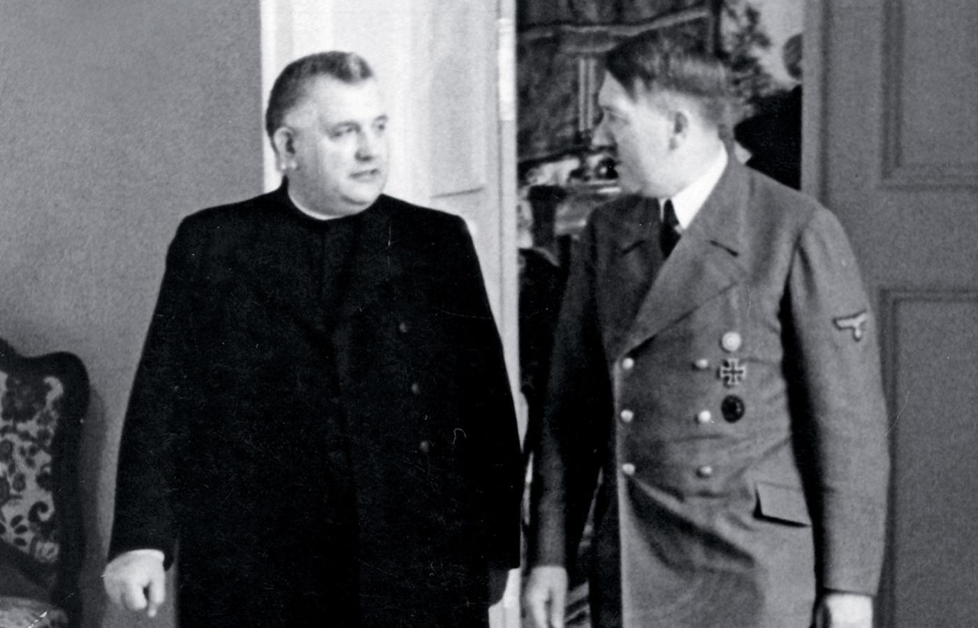 Jozef Tiso na spotkaniu z Adolfem Hitlerem, 1943 r.