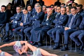 Prezydent Andrzej Duda na spotkaniu ze sportowcami z okazji 100-lecia Niepodległości.