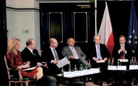 Spotkanie przedstawicieli biznesu z Bronisławem Komorowskim kandydującym na prezydenta, 2010 r.