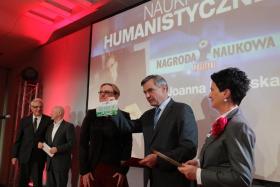 Laureatka w dziedzinie nauk humanistycznych dr Joanna Różyńska.