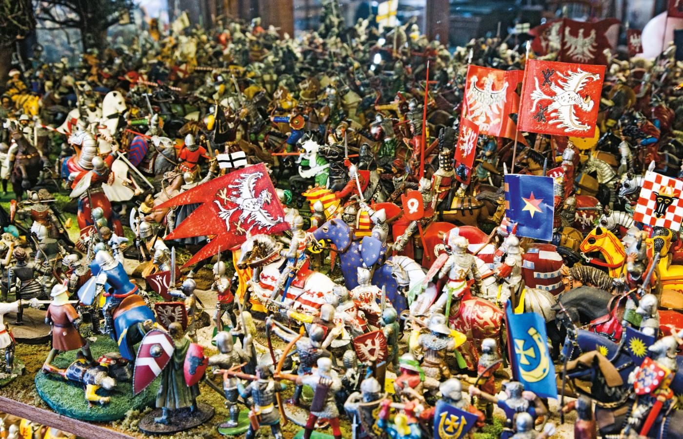 Kolekcja rycerzyków Jarosława Józefa Szczepańskiego. Liczy kilka tysięcy figurek.