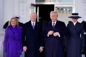 Donald Trump i jego żona Melania spotkali się w dniu inauguracji w Białym Domu z odchodzącym prezydentem Joe Bidenem i jego żoną Jill