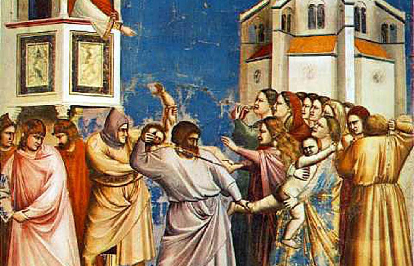 Rzeź niewiniątek na obrazie Giotta